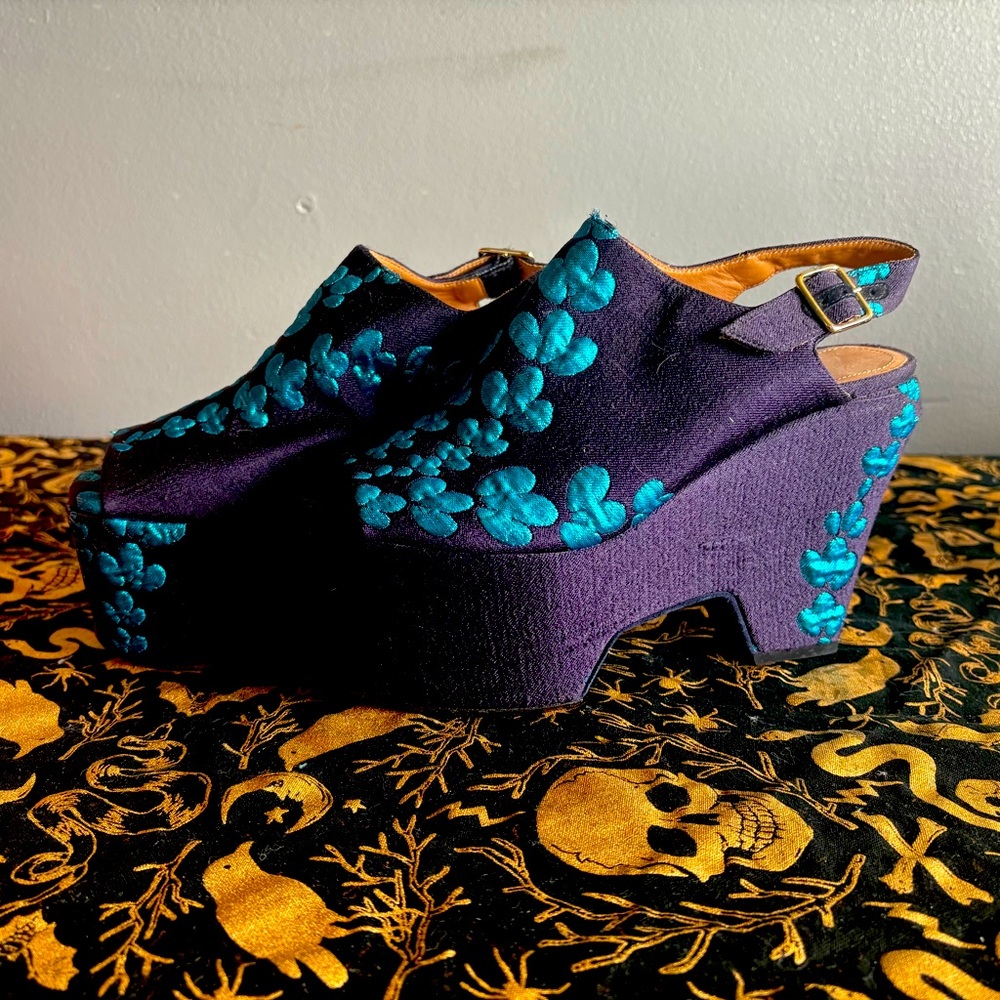Dries Van Noten Italian Platform Sandals Womens 38 1/2
